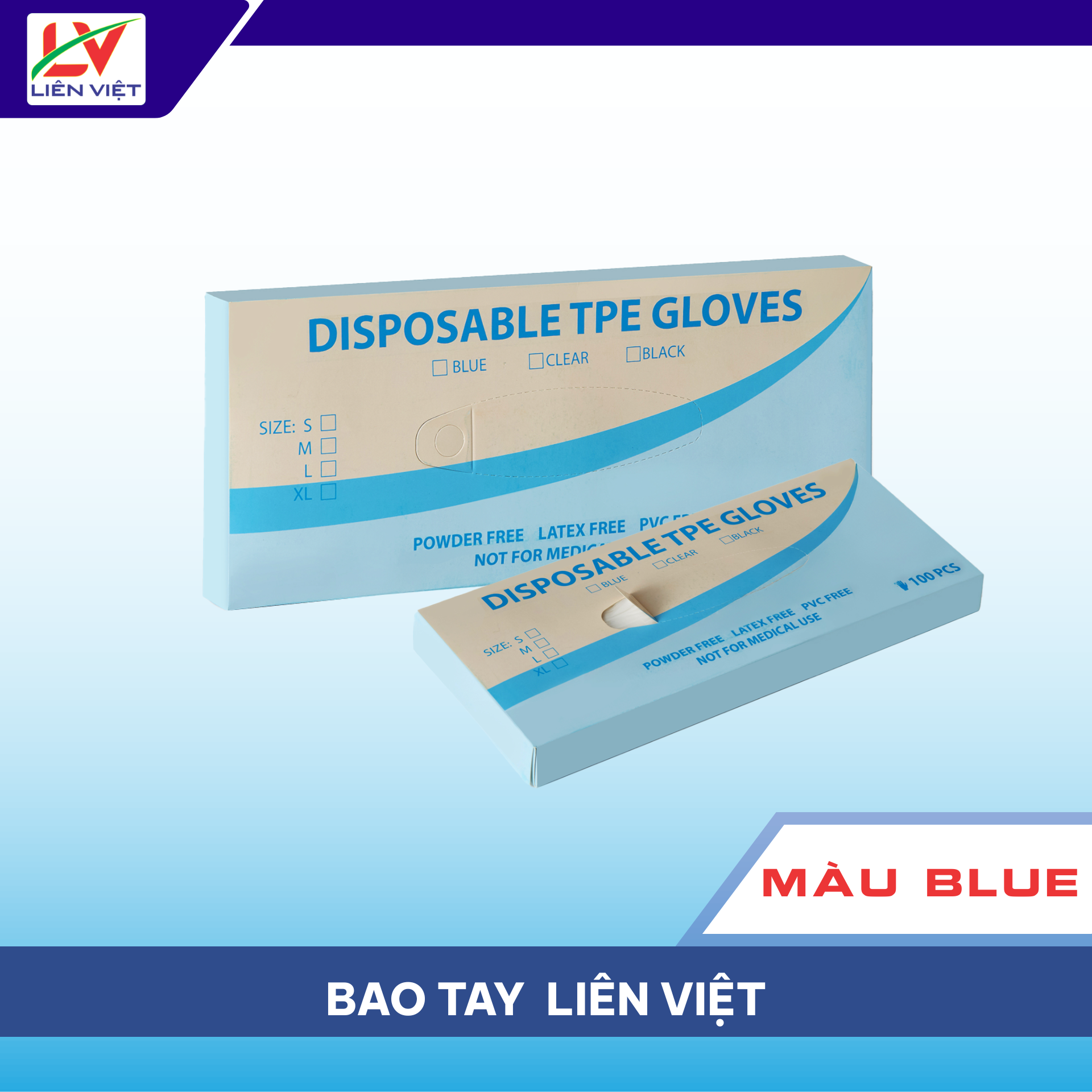 Bao Tay Liên Việt Màu Blue